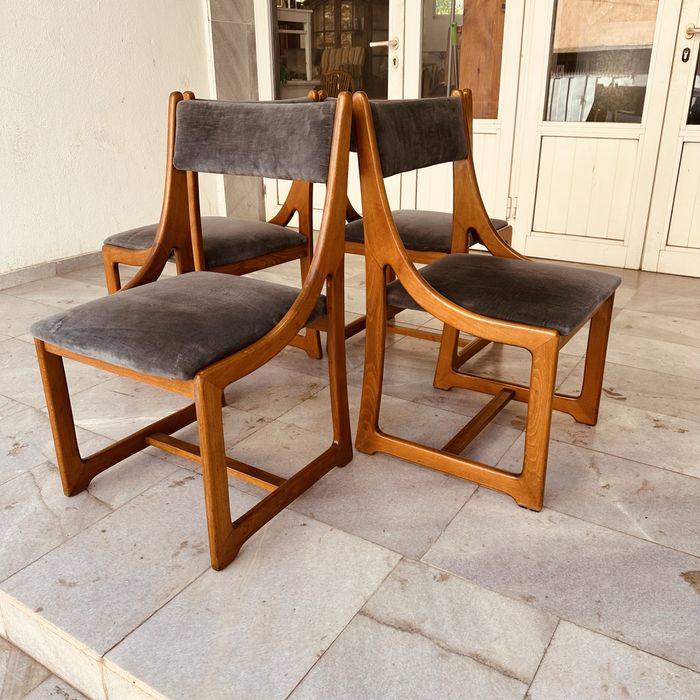 Италиански дизайнерски столове, Mid-Century Modern (4 бр.)