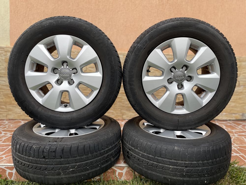 Roti R16 Jante Originale Audi 5x112 + Anvelope 225/60R16 2018 DOT