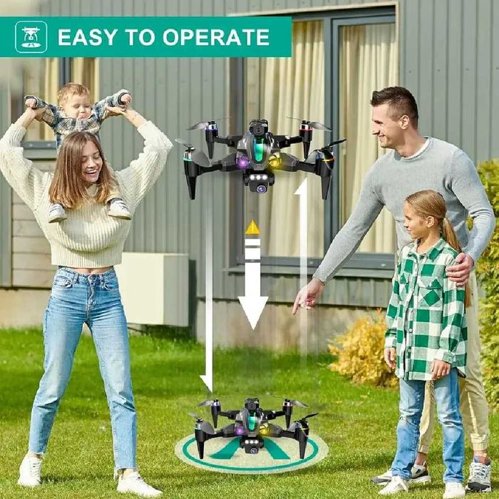 Drona 4K Ultra HD cu Camera, Iluminare RGB si Telecomanda - SKY-769