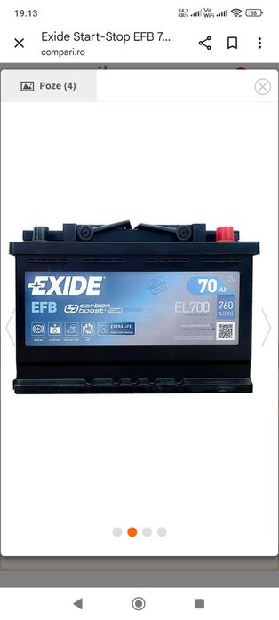 Acumulator auto Exide