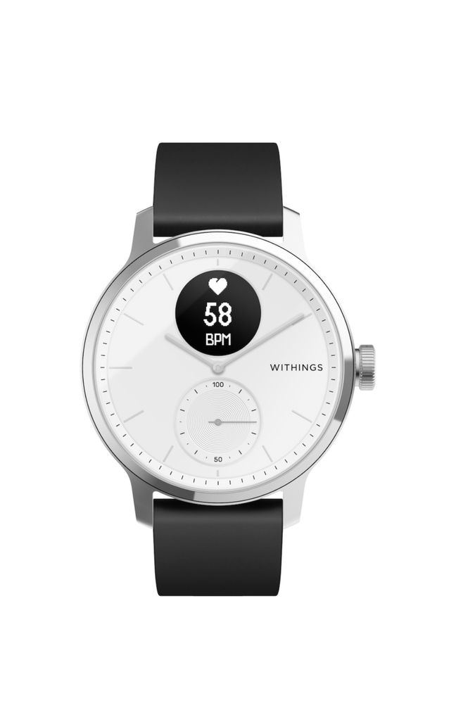 Smartwatch Withings Scanwatch, 42 mm, Argintiu