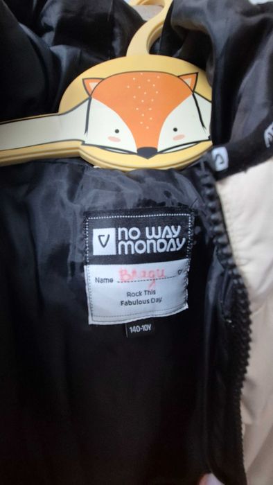 Зимно яке No way Monday 8-10г