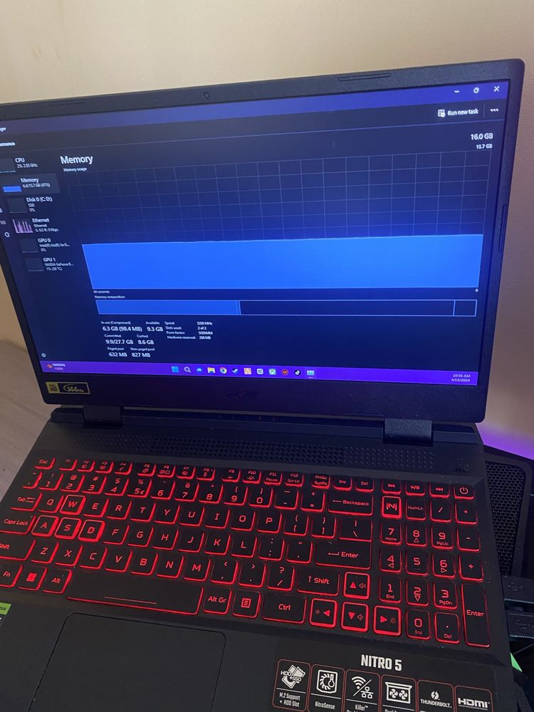 Laptop ganing Acer Nitro 5 i7 12700h 144hz