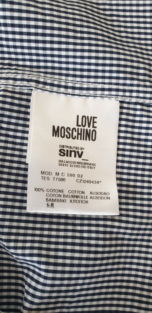 LOVE Moschino Cotton  Mens Size 50/L ОРИГИНАЛ! Мъжка Риза!