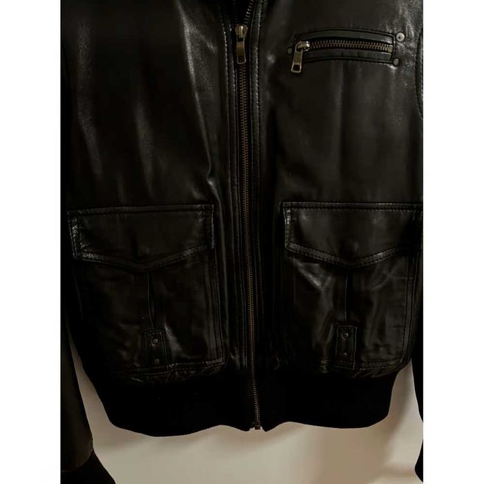 DIESEL, geaca bomber din piele, marime S