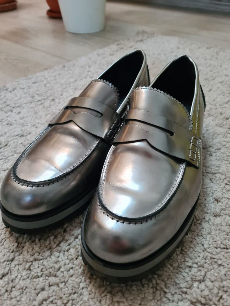 Loafers argintii