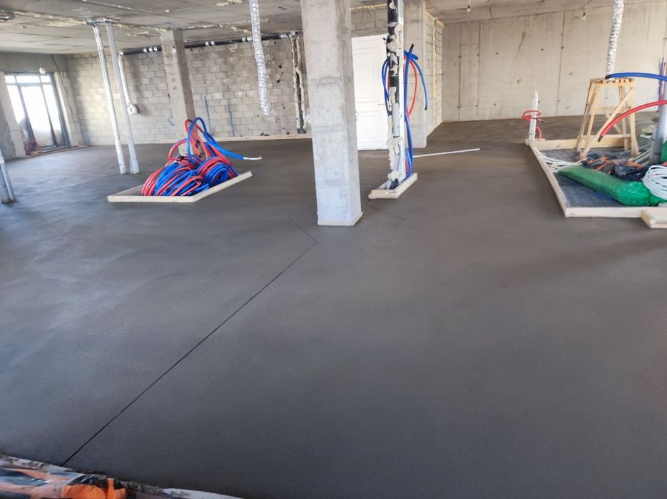 Полусухая  стяжка, стяжка пола  полусухой стяжка за 1 день ровно пол