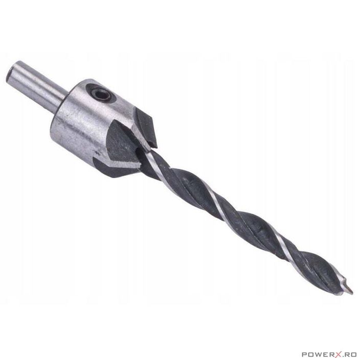 Set 4 burghie pentru lemn, 45 grade 3-93 mm, Powermat