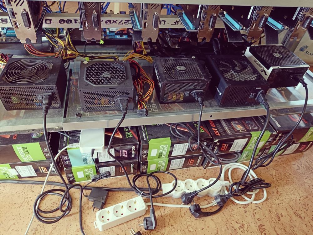 Mining rig / Майнинг риг 20 х GeForce GTX G1 1070 8GB