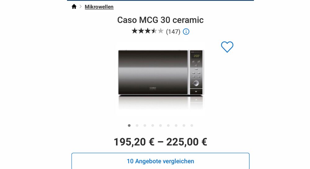 Cuptor cu microunde combinat 30L Caso MCG30 Ceramic Chef