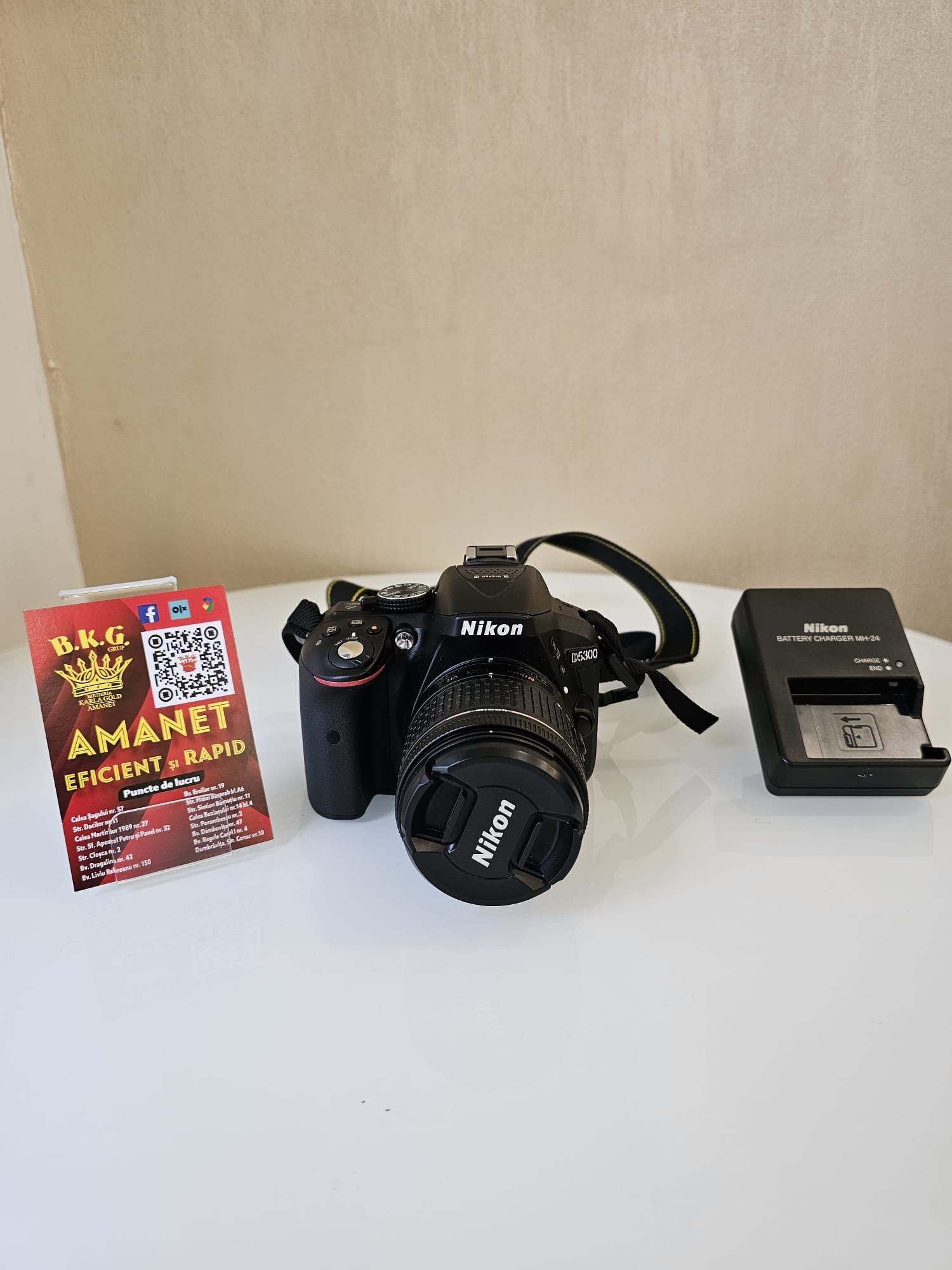Nikon D5300 + obiectiv 18-55mm Amanet BKG