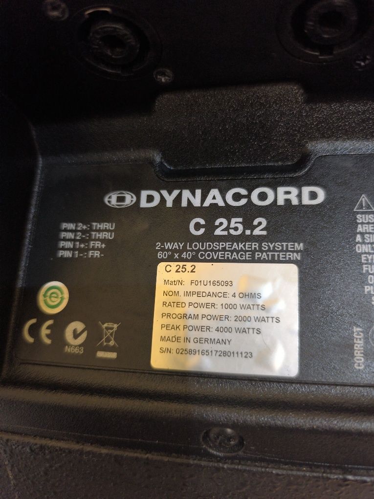 Boxe Dynacord c25.2