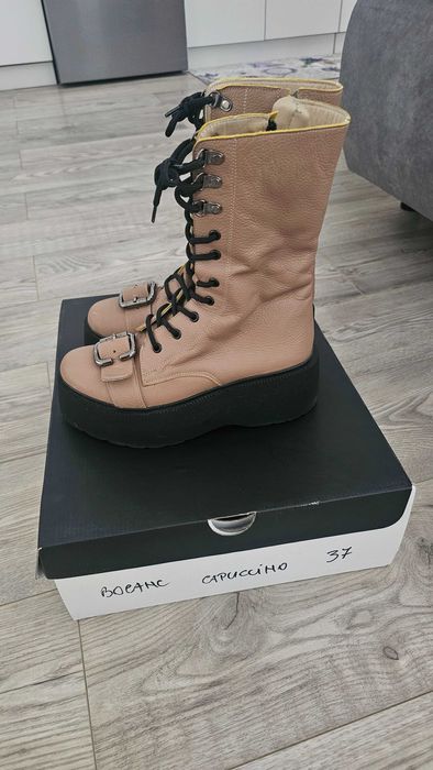 Bocanci Cappuccino Diva Charms - 100% piele naturala