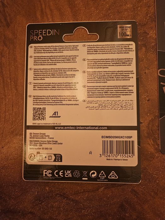 Carduri SD EMTEC 256 GB NOI---150ron