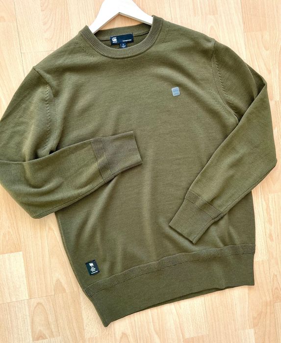 Gstar raw merino мек вълнен пуловер