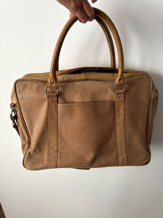 Geanta de piele pentru laptop Scaramanga handmade