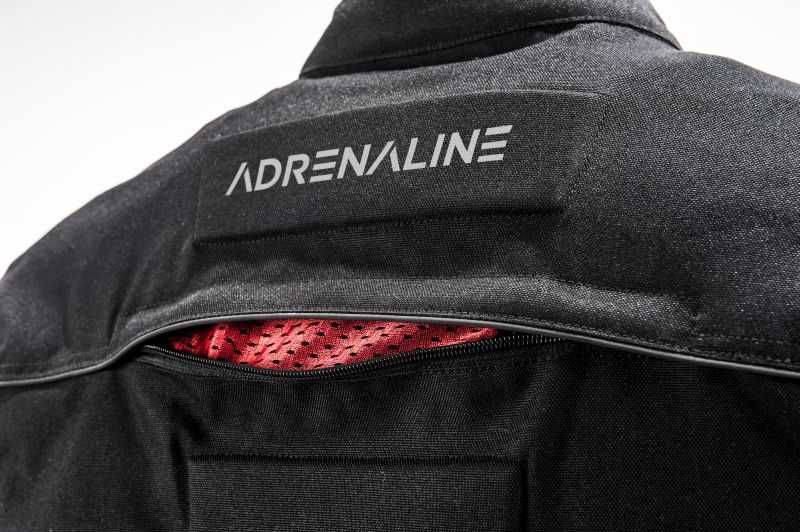 Текстилно мото яке ADRENALINE PYRAMID 2.0 BLACK/GREY/FLUO,протектори