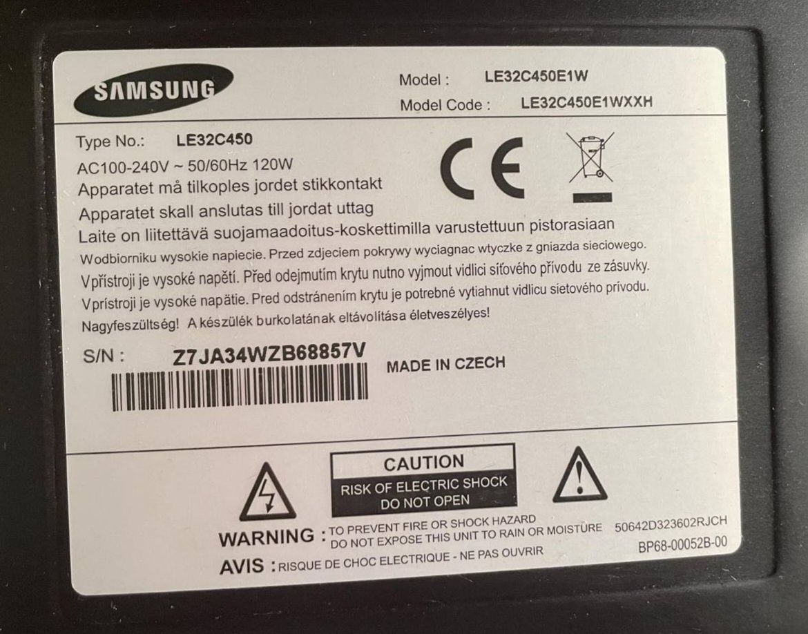 Продавам плазмен телевизор Samsung LE32C450, 32" инча – 2 броя