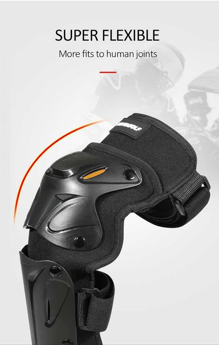 Set genunchiere si cotiere moto protectie Shell certificat CE Motowolf