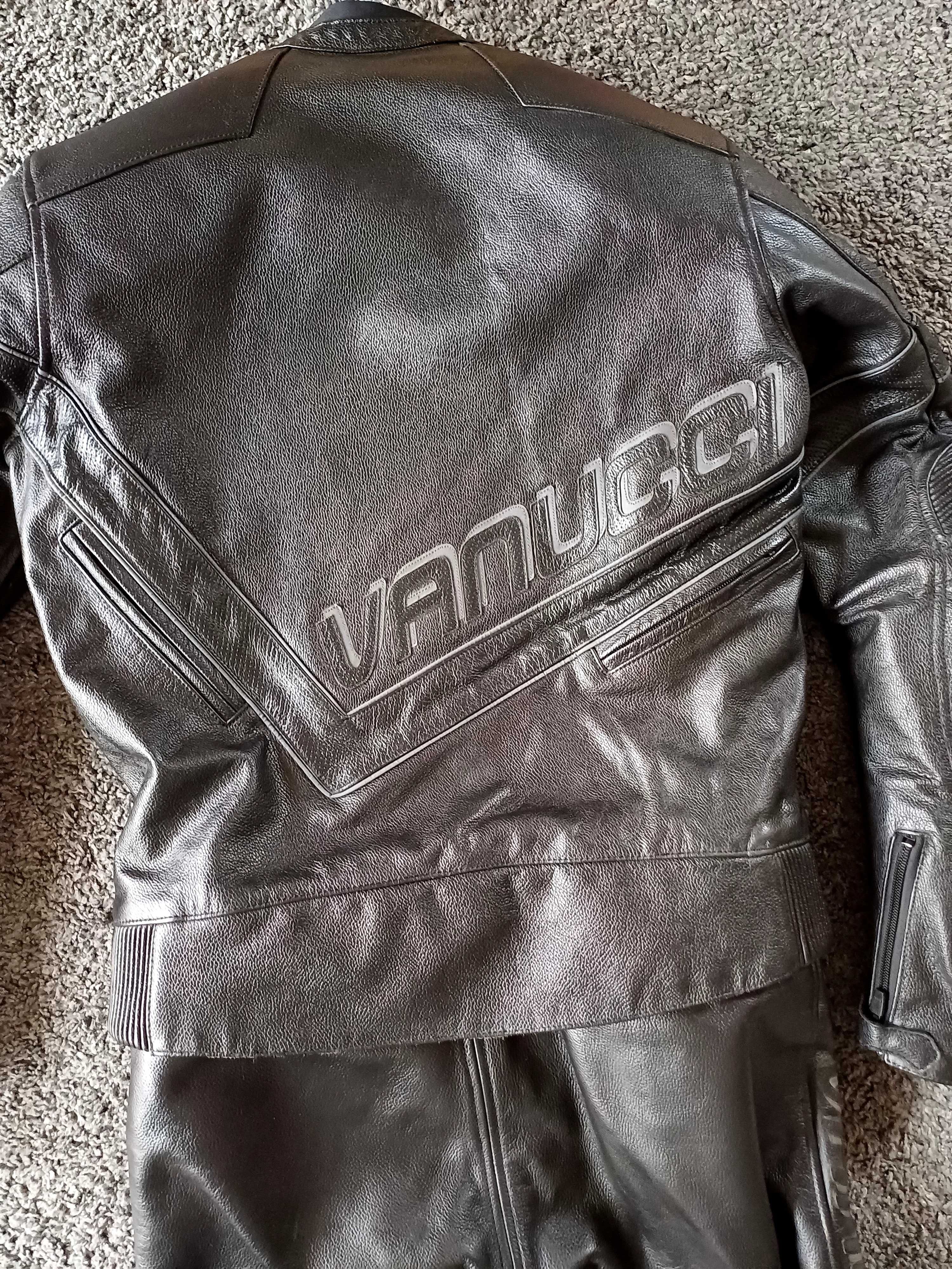 94 lung 48 S Vanucci Combinezon Costum moto piele din două piese