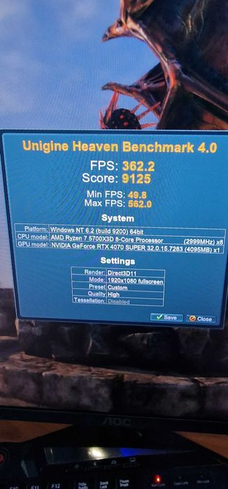 Геймърски компютър Rtx 4070 super 5700x3d