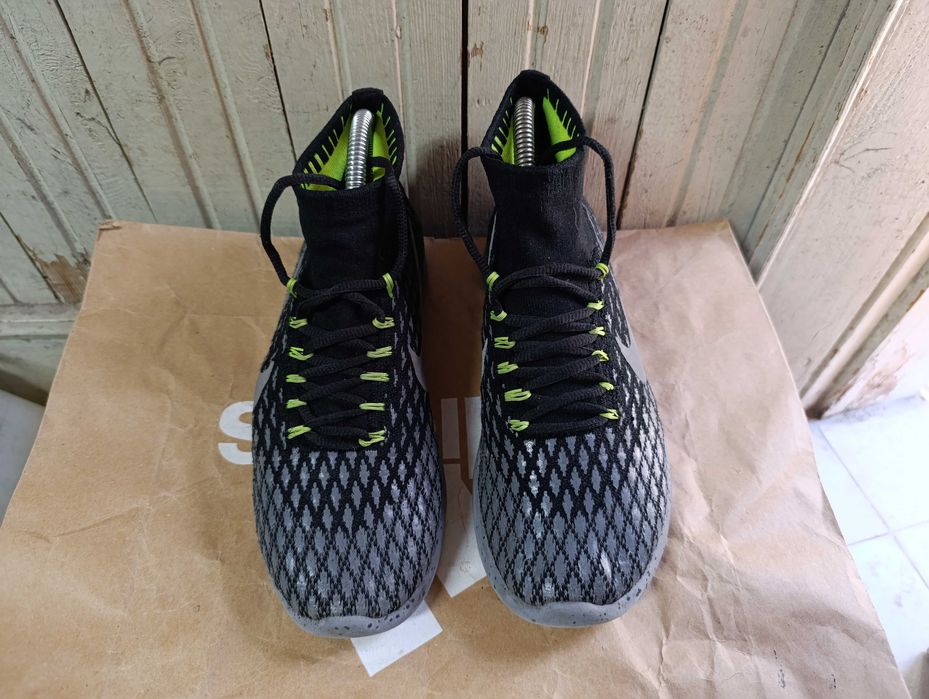 Nike Lunarepic Flyknit Shield Black Silver Volt''оригинални маратонки