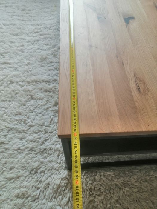 Маса, масив дъб 140 на 70 на 40