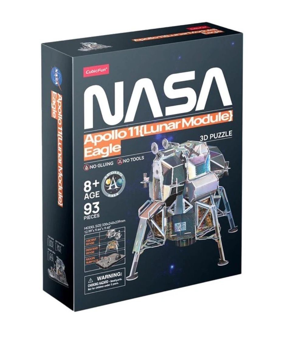 CubicFun Пъзел 3D NASA Лунен модул Apollo 11 Eagle 93 ч.