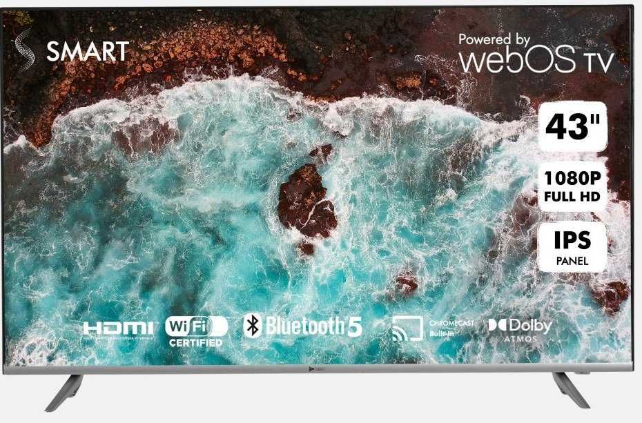 ТV "Ssmart" (FSV22) 43'' /Full HD/ Smart / WEB OS (LG)/ Безрамочный