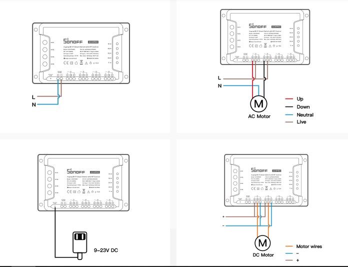 Sonoff 4CH PRO R3- WiFi управляемо реле AC/DC с 4 изхода 10A + RFконтр