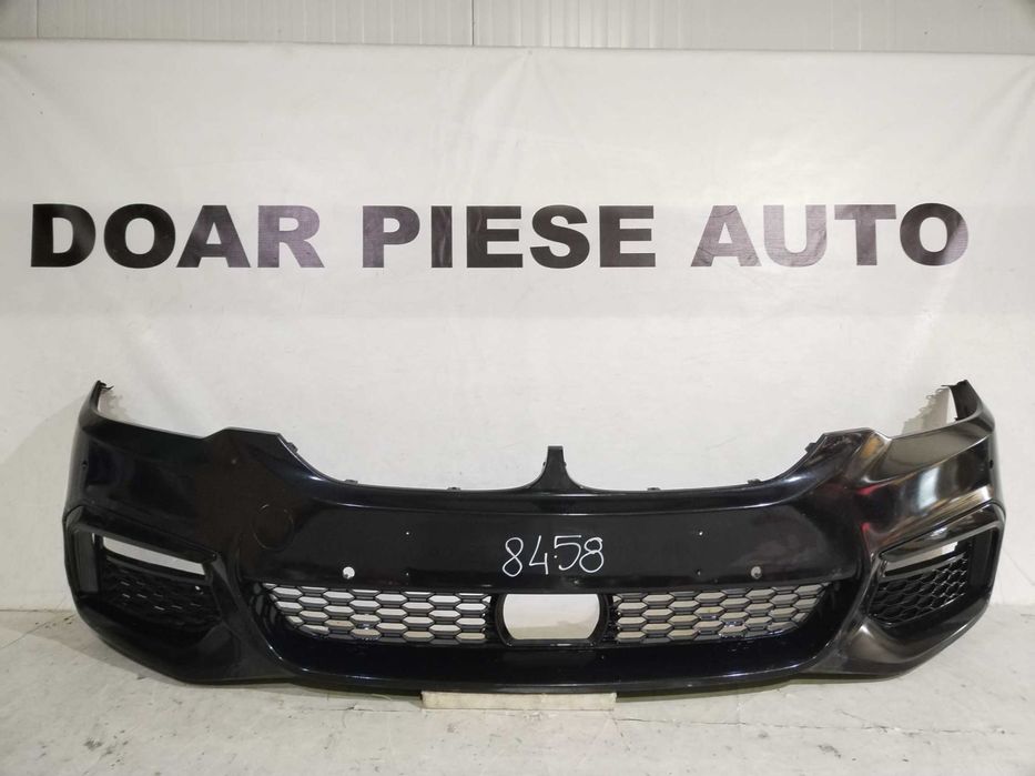 Bara fata BMW Seria 5, G30/G31, M-Sport, 2016, 2017, 2018, 2019, 2020, cod origine OE 51118064928, cu gauri pentru senzori de parcare.
