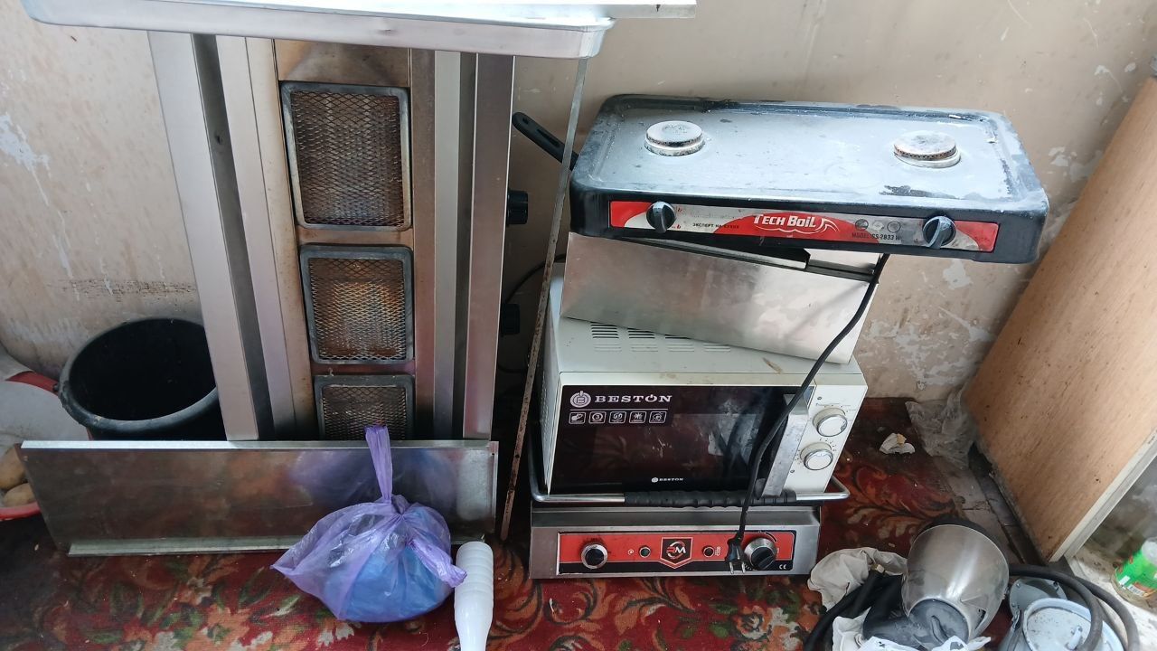 shaurma aparat, toster, gaz plita, fri aparat