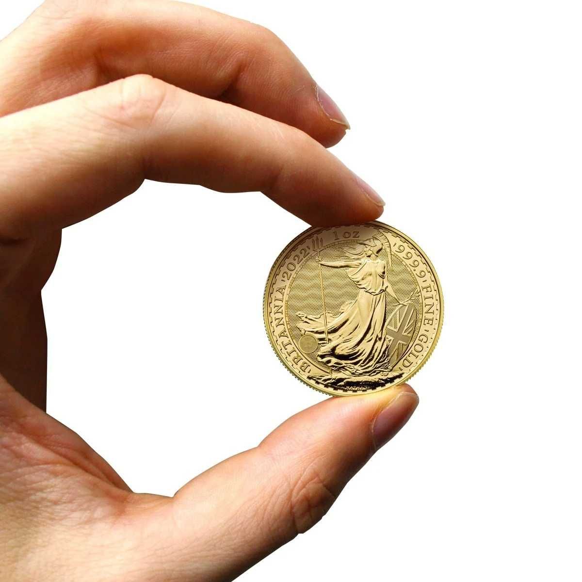 Moneda Lingou Aur 31.1g 1 oz 1 uncie, Britannia 2022 PRET: BURSA +8%