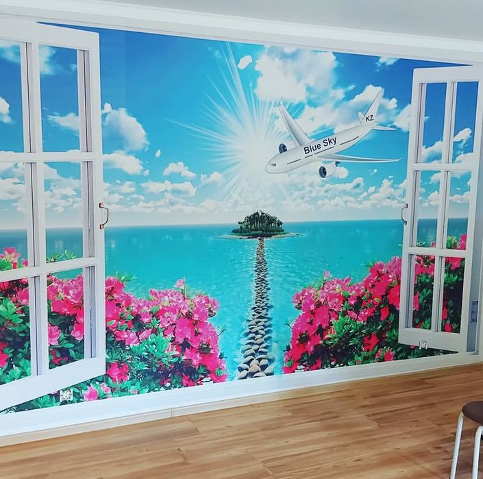 Поклейка обоев ремонт дома