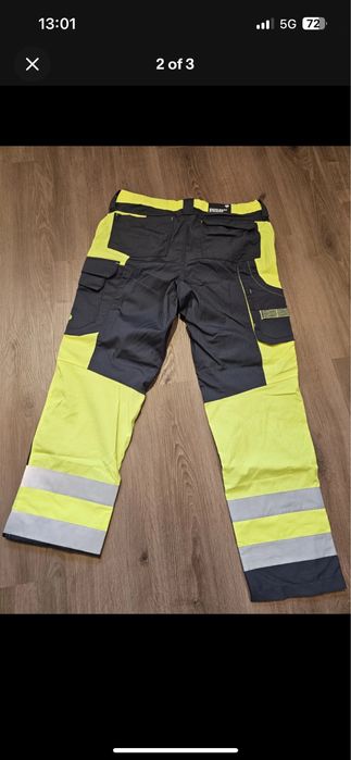 Engelbert Strauss High-vis trousers e.s.concrete
