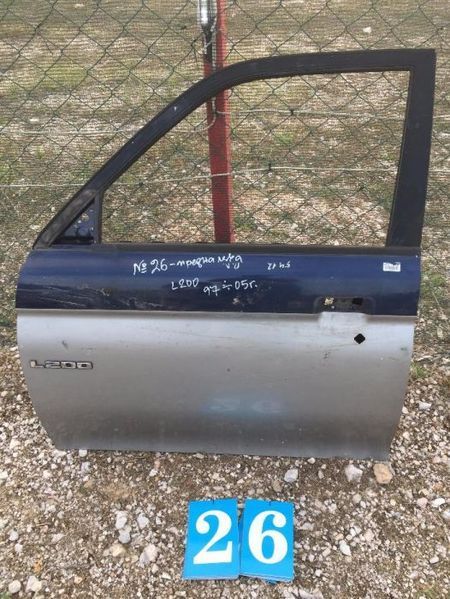 ПРЕДНА ЛЯВА врата Мицубиши Л200, 1997-2005г, Оферта (26)