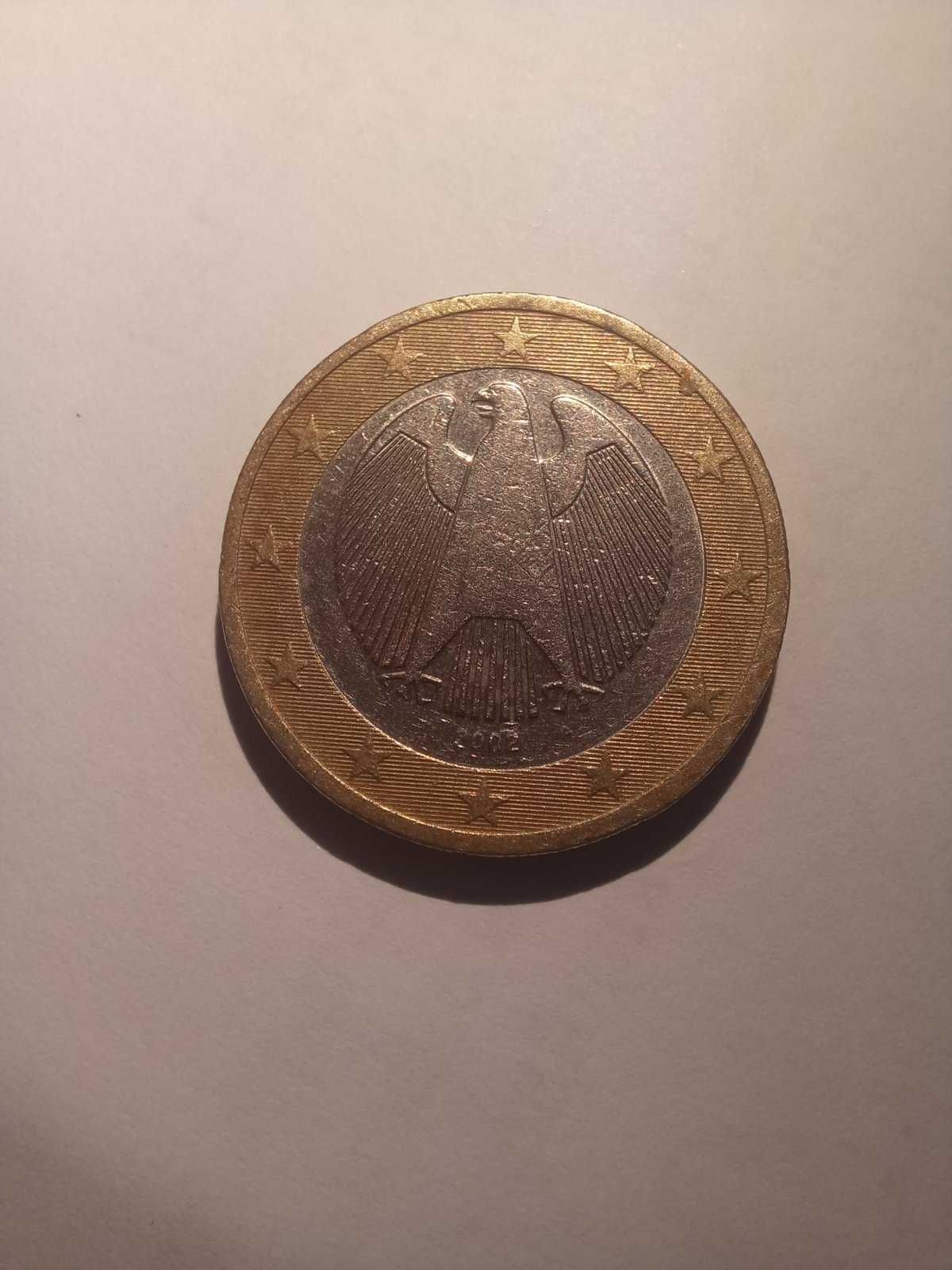 Монета от 1 евро 2002 година, Германия!