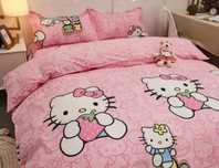 Комплект спално бельо Hello Kitty - 4 части