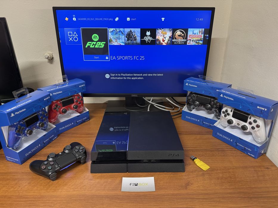 PS4 500gb софтуер 9.00 - 12.02 с много игри Playstation