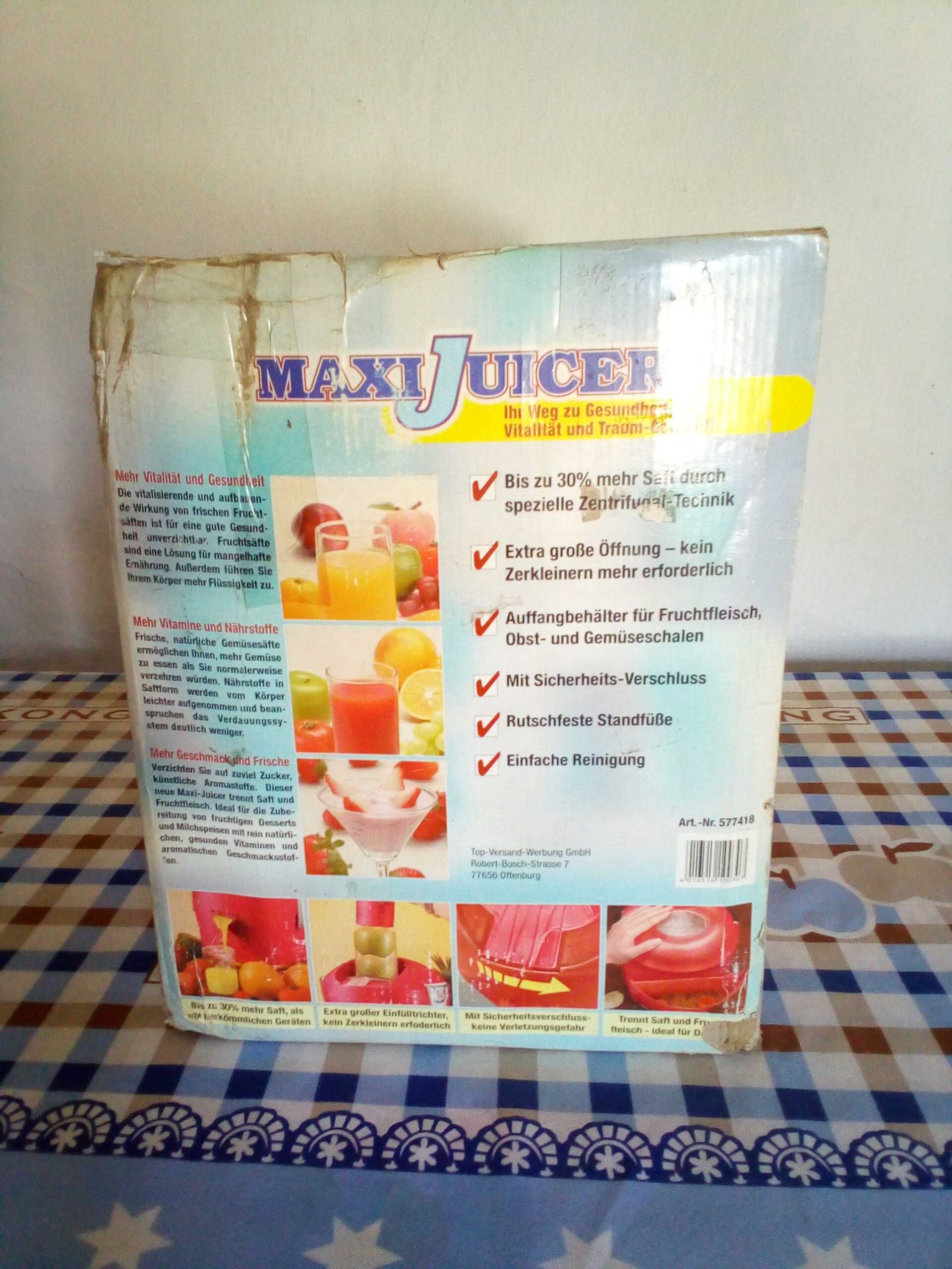 Sokovijimalka Maxi Juicer sotiladi