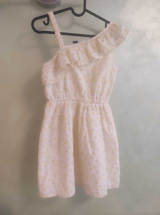 Детска жълта рокля