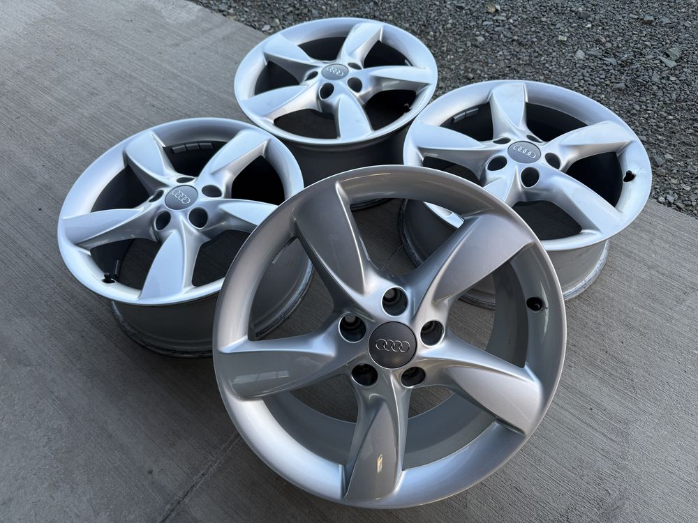 4бр. КАТО НОВИ 17” ОРИГИНАЛНИ Джанти 5х112 за-AUDI/VW/VAG-7.5Jx17,ET37