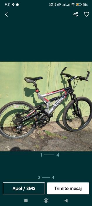 Scott GZero Strike, cadru aluminiu, enduro,
viteze 9x3, frane hidrauli