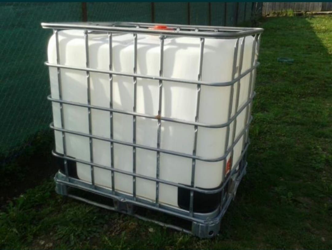 Rezervor butoi recipient cub bazin plastic ibc 600 1000l fosa septică