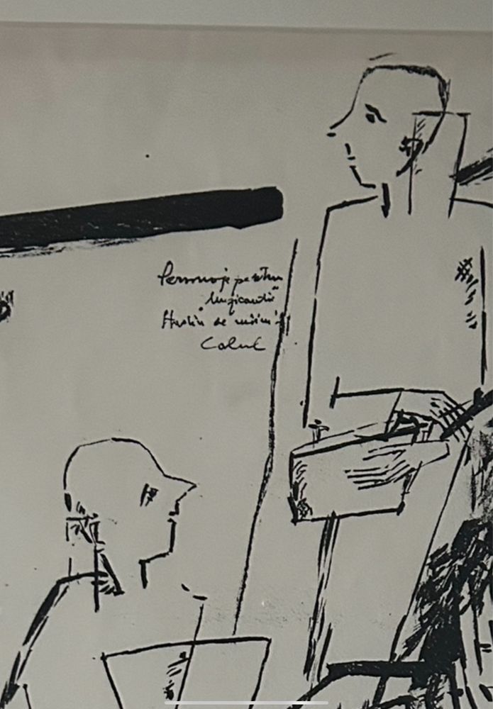 Litografie Sorin Ilfoveanu-studiu 1975