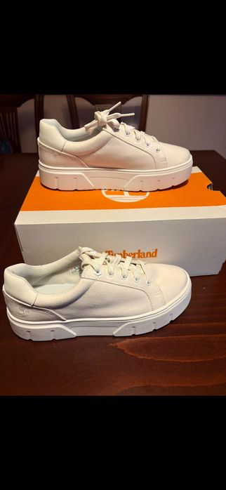 TIMBERLAND ДАМСКИ ОБУВКИ Laurel Court Lace-up Trainer for women WHITE