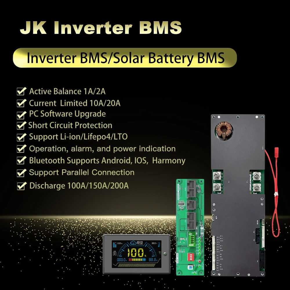 JK BMS 8s-20s 100A,  LiFePo4,Li-ion  fotovoltaice