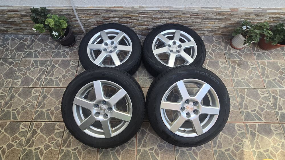 Jante aliaj 5x114,3 anvelope iarna 205 60 r16 megane kia hyundai honda
