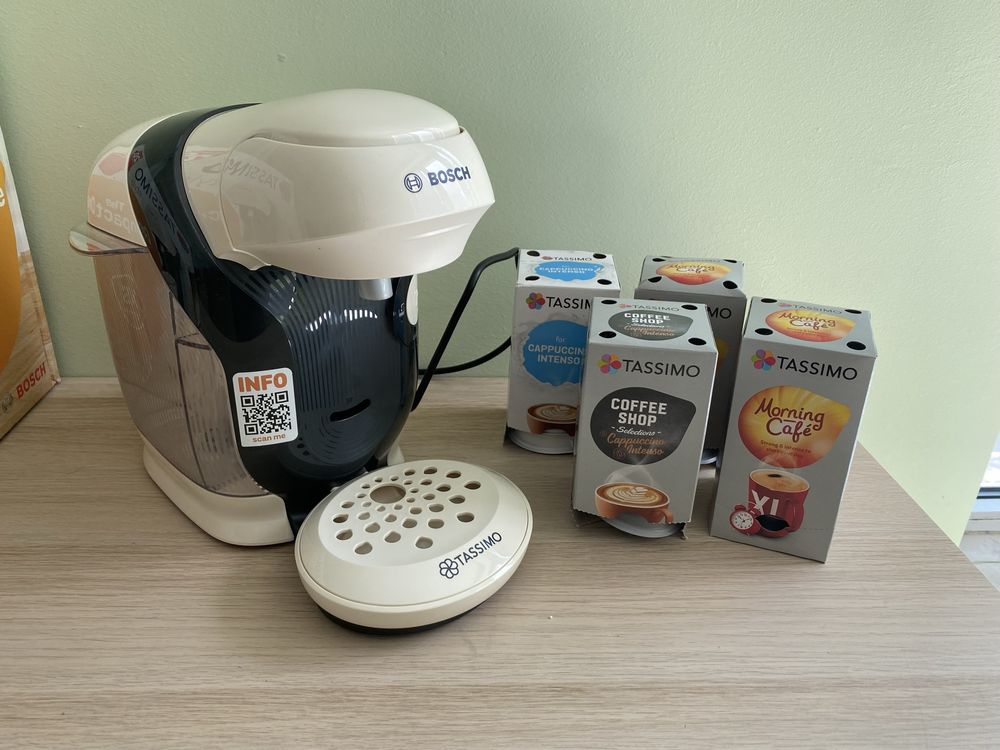 Нова Кафемашина с капсули Bosch Tassimo Style (30 капсули подарък)