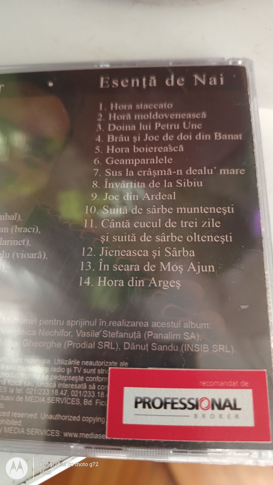 Cd muzica nai Radu Nechifor